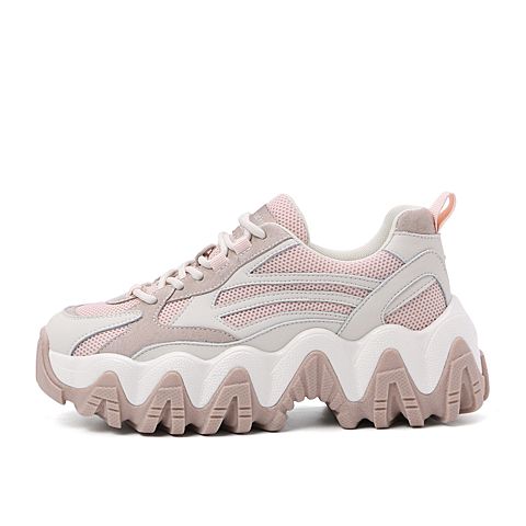 森达2020春季新款韩版青年舒适厚底休闲女老爹鞋ZLDX4AM0