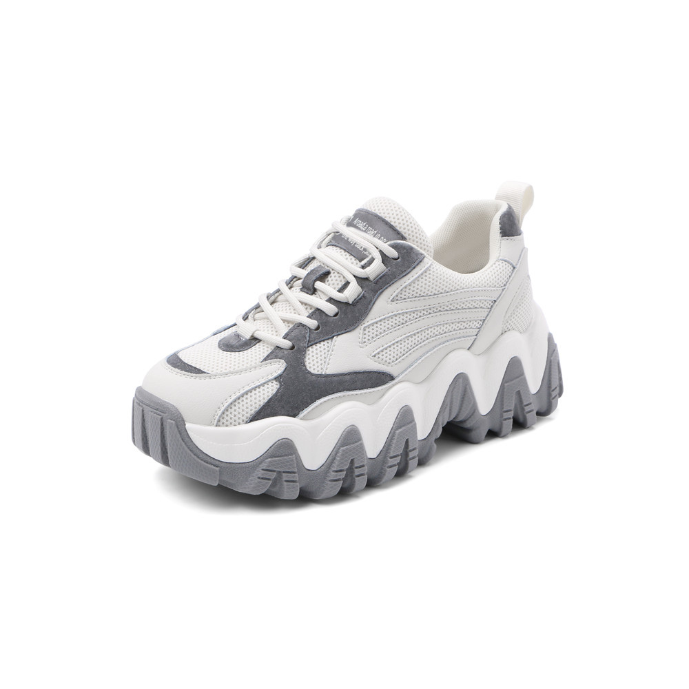 森达2020春季新款韩版青年舒适厚底休闲女老爹鞋ZLDX4AM0