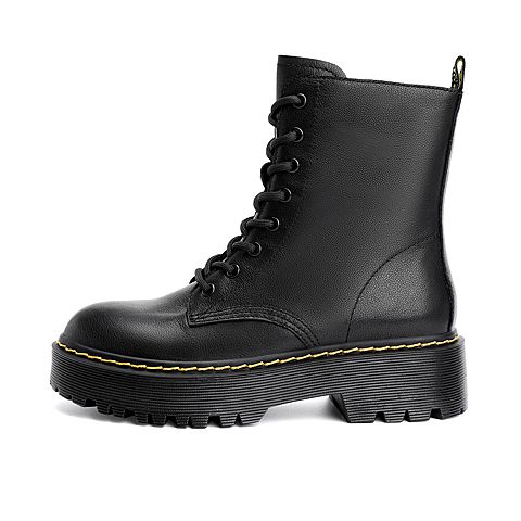 森达2020冬季新款专柜同款韩版机车风休闲女马丁靴4OA01DZ0