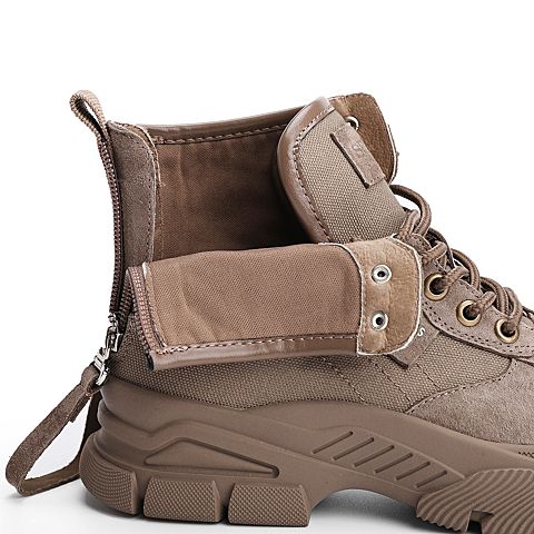 森达2020冬季新款专柜同款韩版户外休闲女旅游短靴4VE02DD0