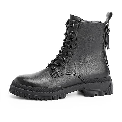 森达2020冬季新款专柜同款欧美户外休闲女中筒马丁靴VP462DZ0