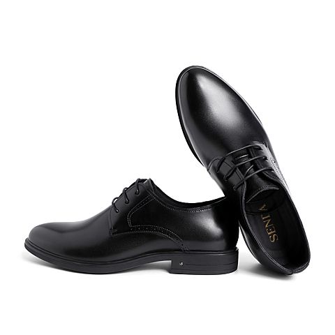 森达2021春季新款商场同款英伦青年通勤商务正装男皮鞋1RA11AM1