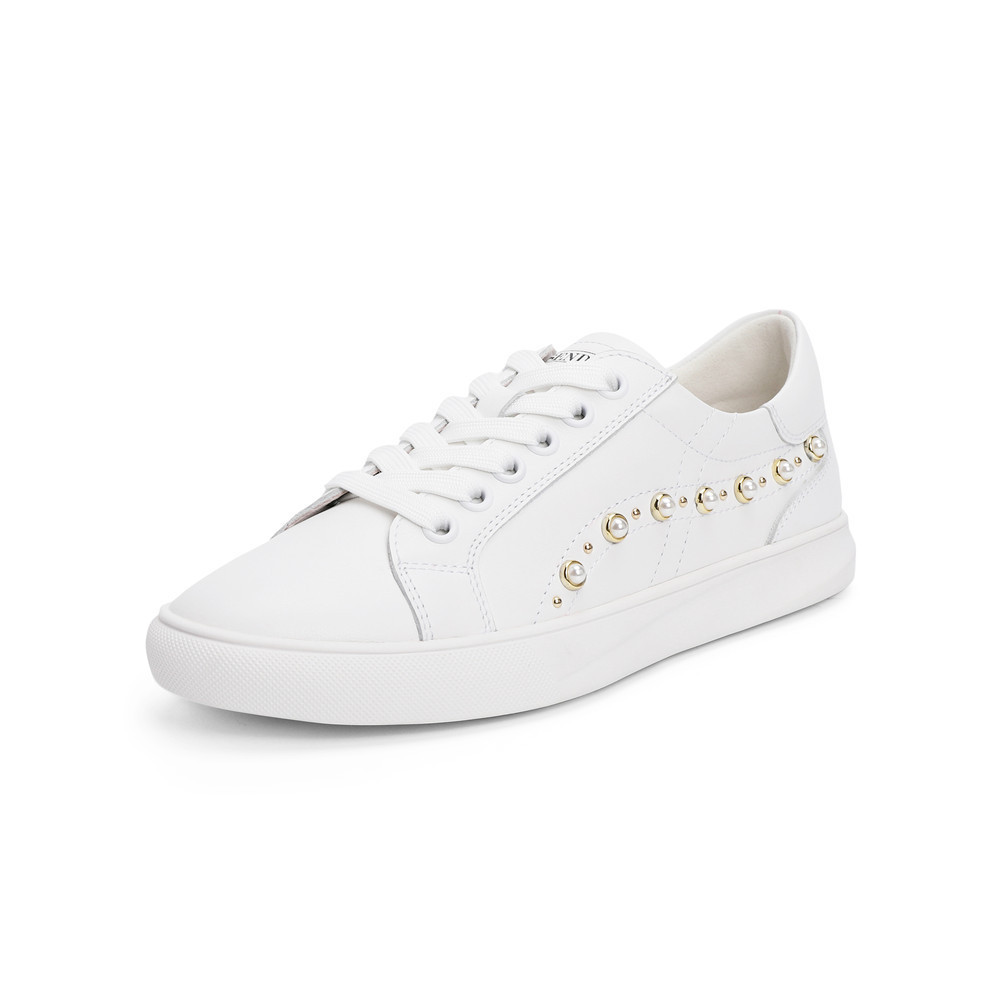 森达2021春季新款商场同款韩版时尚平底休闲女小白鞋VJ727AM1