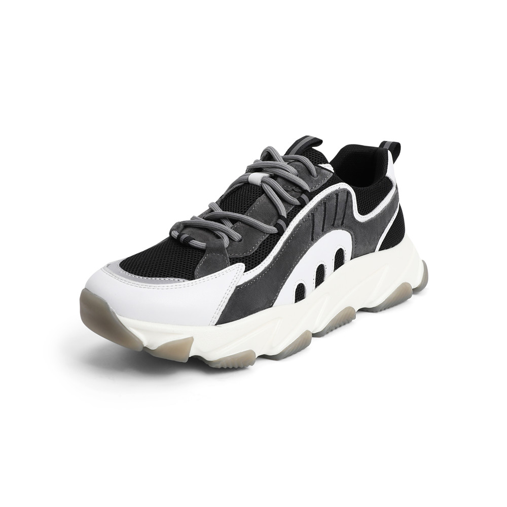 森达2021春季新品户外潮流厚底休闲男旅游老爹鞋Z1029AM1