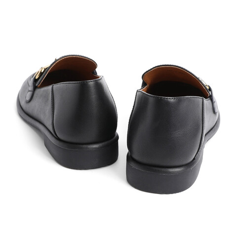 森达2021春季新品商场同款简约马衔扣舒适女乐福鞋单鞋3RC11AM1