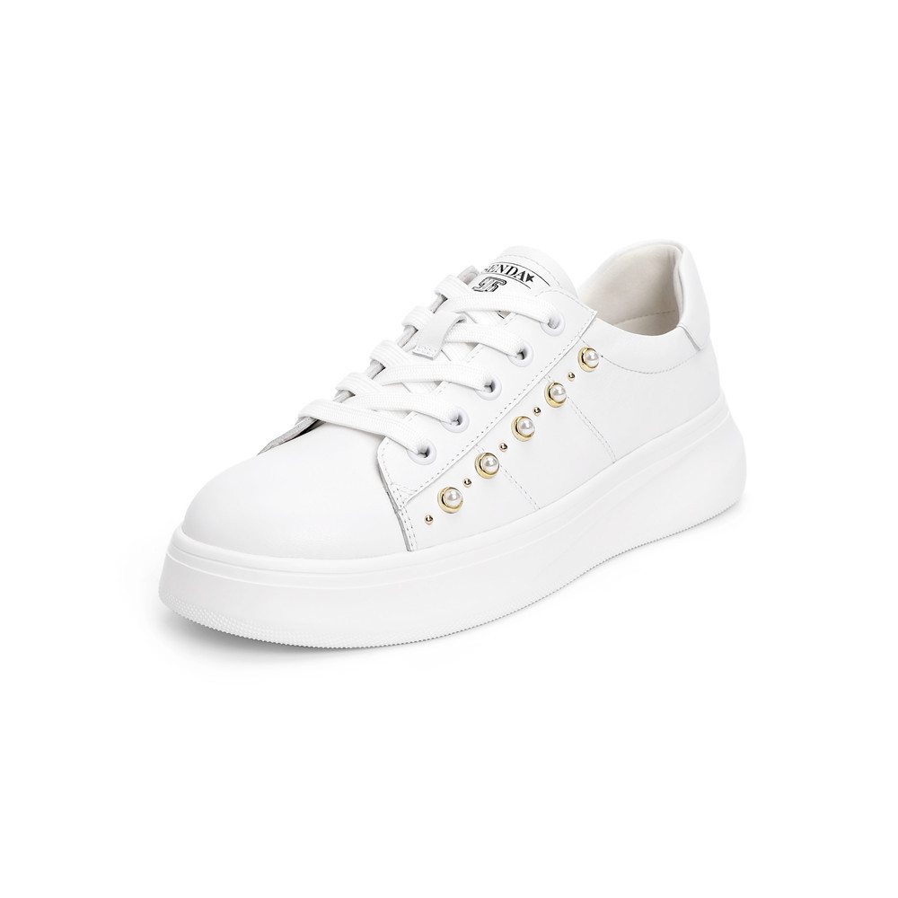 森达2021春季新款商场同款韩版学院风休闲女小白鞋VH921AM1