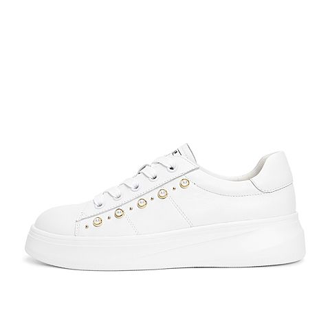 森达2021春季新款商场同款韩版学院风休闲女小白鞋VH921AM1