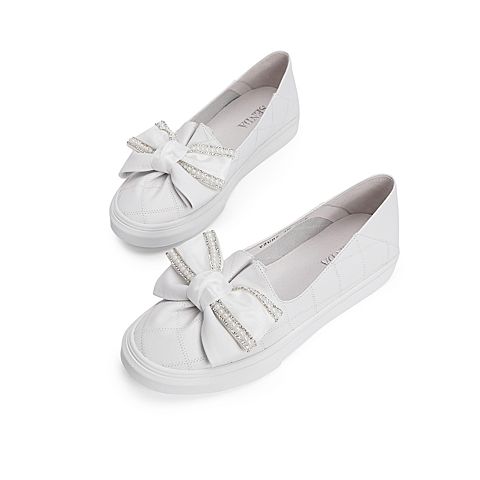 森达2021春季新款商场同款甜美蝴蝶结学院风女单鞋VZUB2AM1