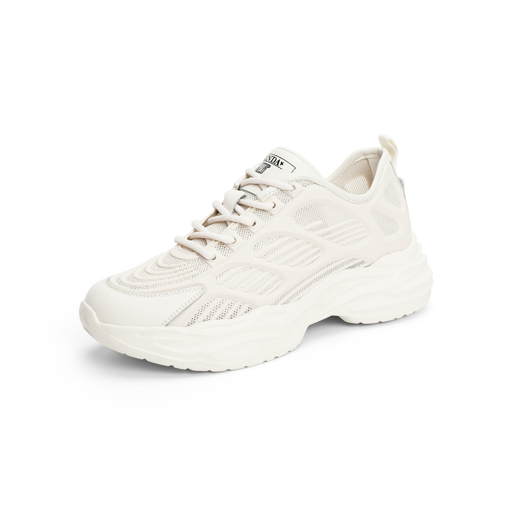 森达2021夏季新款商场同款户外旅游厚底运动风女老爹鞋4WO11BM1