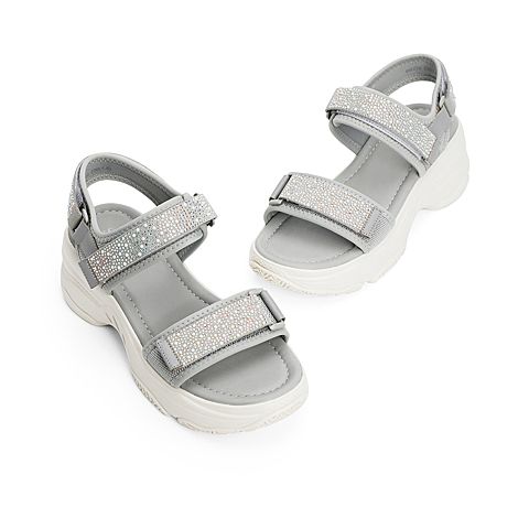 森达2021夏季新款商场同款户外运动风休闲厚底女凉鞋4WZ10BL1