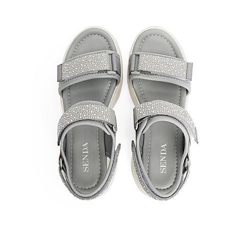 森达2021夏季新款商场同款户外运动风休闲厚底女凉鞋4WZ10BL1