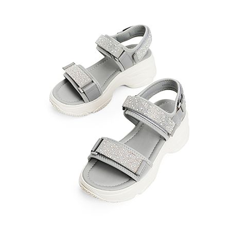 森达2021夏季新款商场同款户外运动风休闲厚底女凉鞋4WZ10BL1