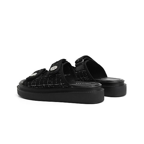 森达2021夏季新款时尚简约外穿休闲厚底女凉拖鞋Z0108BT1