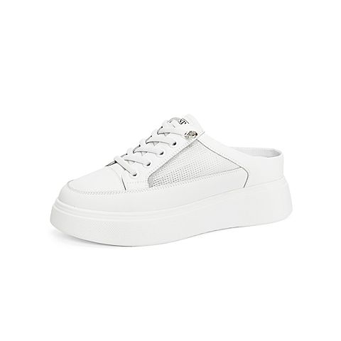 森达2021夏季新款户外简约舒适厚底休闲女后空穆勒鞋Z3026BH1