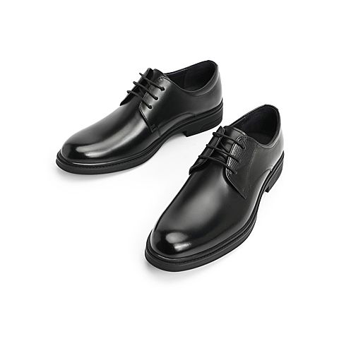 森达2021秋季新款商场同款通勤时尚方跟商务男正装鞋1VO22CM1