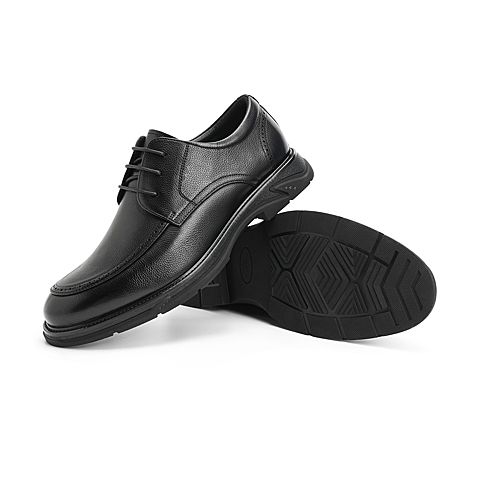 森达2021秋季新款欧美英伦通勤青年商务正装男皮鞋Z0437CM1