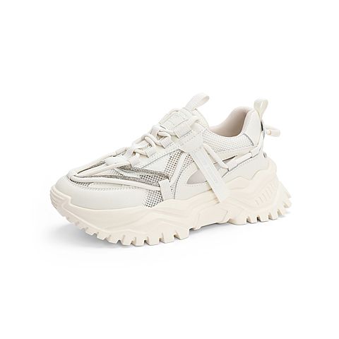 森达2021夏季新款商场同款休闲潮流厚底运动风女老爹鞋4FA01BM1