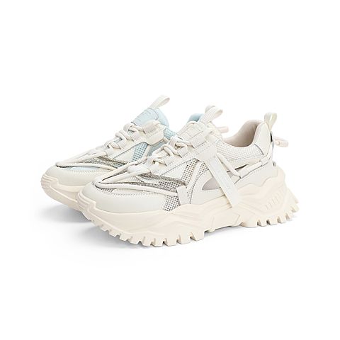 森达2021夏季新款商场同款休闲潮流厚底运动风女老爹鞋4FA01BM1