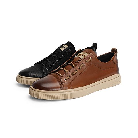 森达2021秋季新款时尚潮流青年旅游平跟男休闲板鞋Z0512CM1