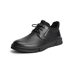 森达2021冬季新款商场同款简约青年平底舒适休闲男短靴V2E33DD1