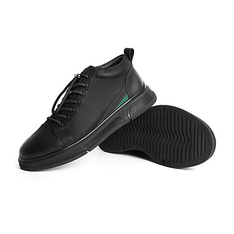 森达2021冬季新款商场同款户外潮流运动风休闲男短靴V7L30DD1