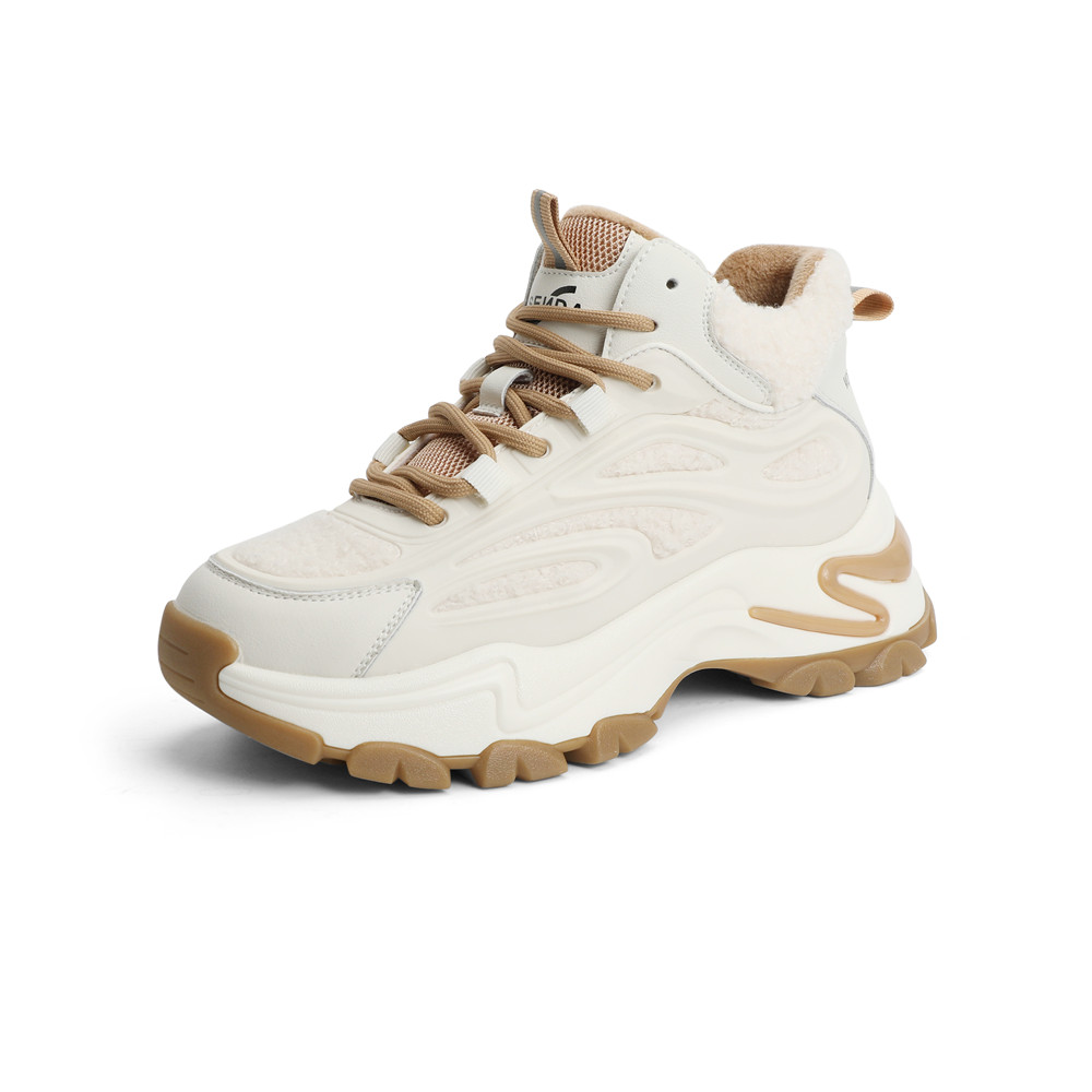 森达2021冬季新款商场同款户外旅游运动厚底休闲女老爹鞋4SM01DM1