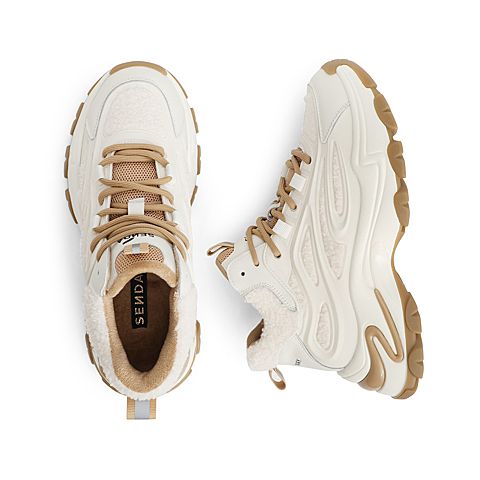 森达2021冬季新款商场同款户外旅游运动厚底休闲女老爹鞋4SM01DM1