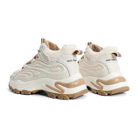 森达2021冬季新款商场同款户外旅游运动厚底休闲女老爹鞋4SM01DM1