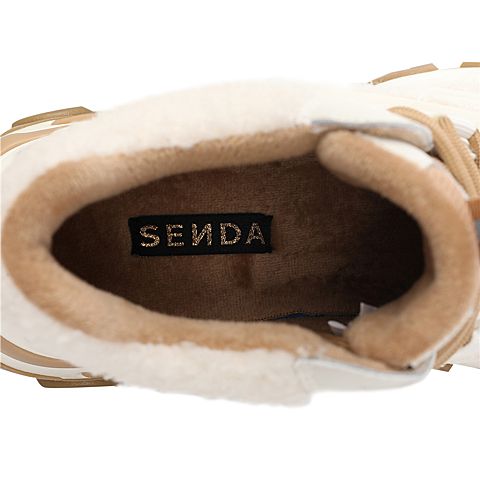 森达2021冬季新款商场同款户外旅游运动厚底休闲女老爹鞋4SM01DM1