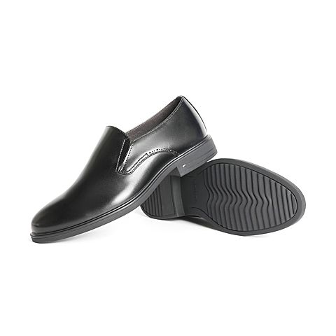森达2022春季新款商场同款舒适一脚蹬通勤正装男皮鞋1AH02AM2