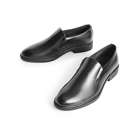森达2022春季新款商场同款舒适一脚蹬通勤正装男皮鞋1AH02AM2