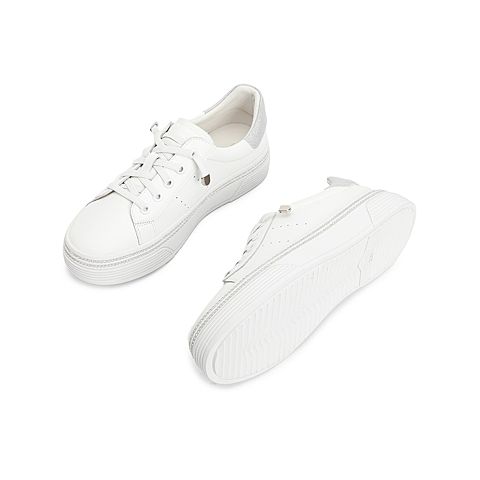 森达2022春季新款商场同款韩版潮休闲女小白鞋板鞋3AW01AM2