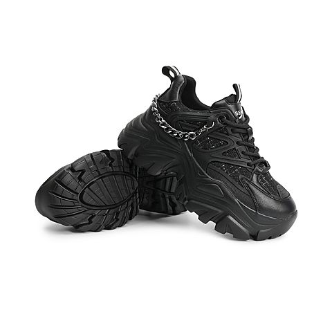 森达2022春季新款户外运动风厚底休闲旅游女老爹鞋Z0929AM2