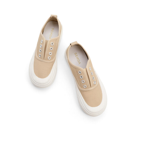 森达舒适帆布鞋女夏轻便休闲鞋SCR01BM2