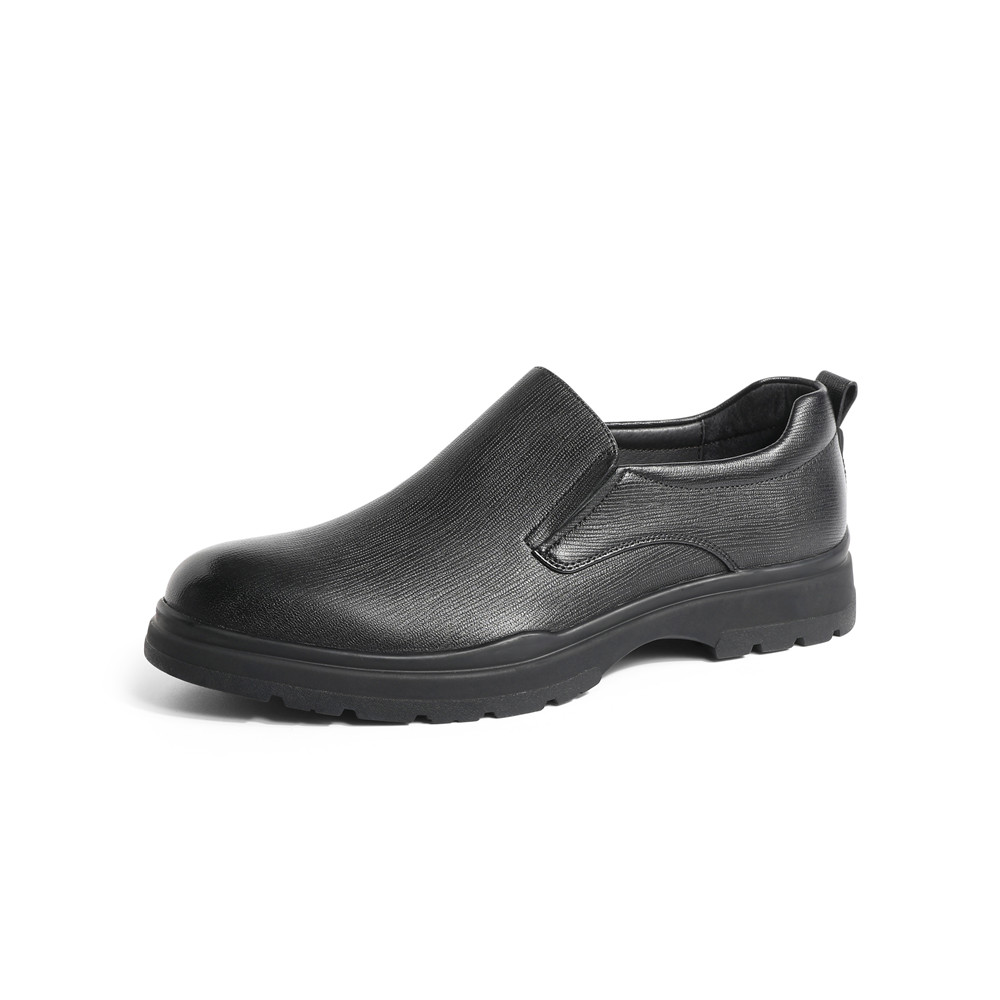 森达时尚休闲皮鞋男2022冬季新款商场同款一脚蹬舒适单鞋1EE02DM2