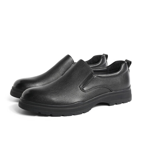 森达时尚休闲皮鞋男2022冬季新款商场同款一脚蹬舒适单鞋1EE02DM2