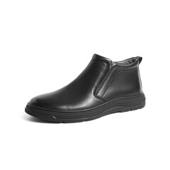 森达简约休闲靴男2022冬季新款商场同款一脚蹬舒适皮靴1EJ02DD2