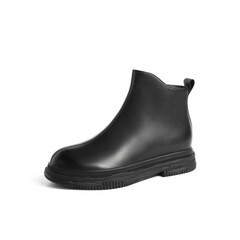 森达简约时装靴女2022冬季新款商场同款气质休闲短靴SHC01DD2