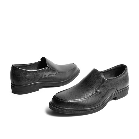 森达简约正装皮鞋男2023春新商场同款舒适一脚蹬商务鞋1CU01AM3