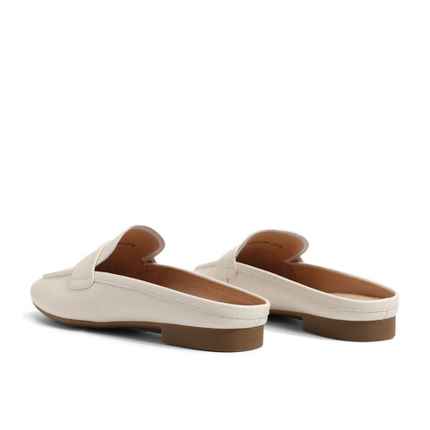 森达气质穆勒鞋女春商场同款压花纹平跟凉鞋4DJ30BH3