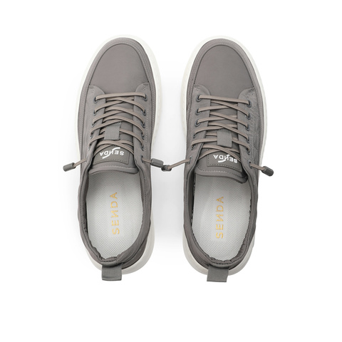 森达简约布鞋男2023夏季新款户外轻便平底纺织休闲鞋ZY141BM3