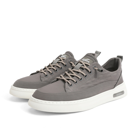 森达简约布鞋男2023夏季新款户外轻便平底纺织休闲鞋ZY141BM3