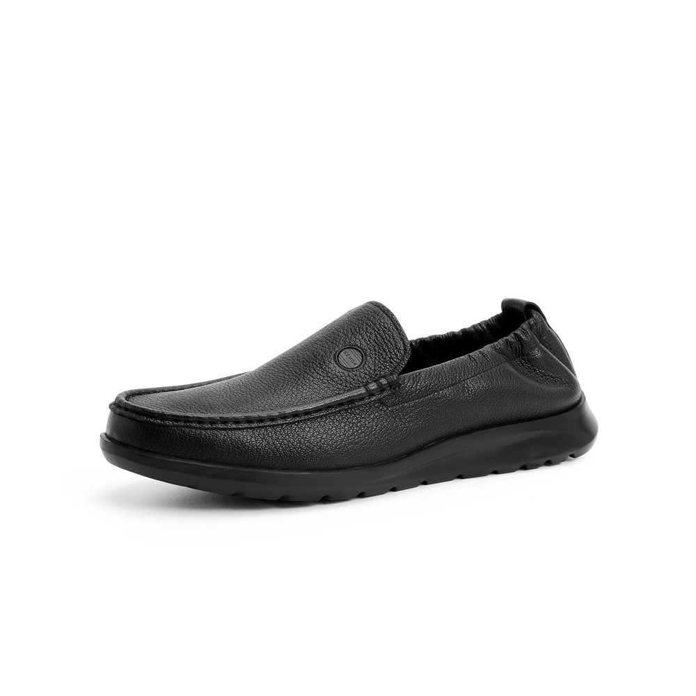 森达2023春季新款商场同款舒适一脚蹬平跟男休闲豆豆鞋41001AM3