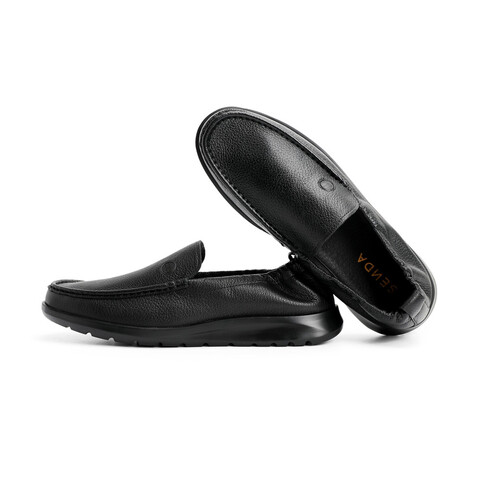 森达2023春季新款商场同款舒适一脚蹬平跟男休闲豆豆鞋41001AM3