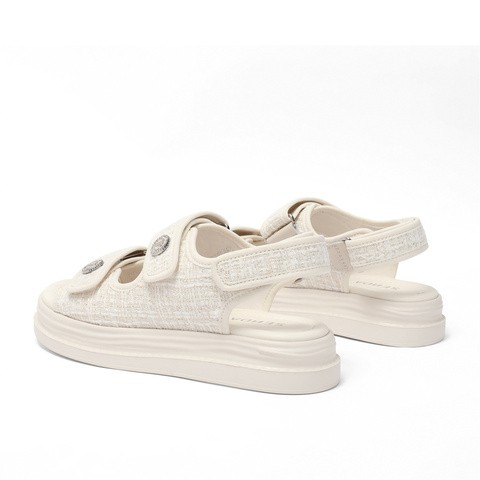 森达时尚凉鞋女2023夏新商场同款舒适小香风女士休闲厚底SPF02BL3