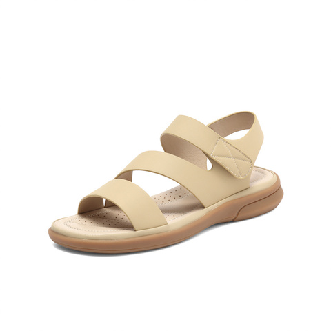 森达户外凉鞋女夏季舒适行走女士鞋平底沙滩ZTB51BL4