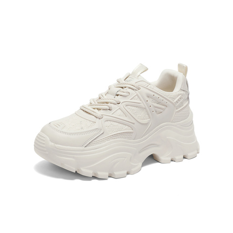 森达老爹鞋女春商场同款运动风厚底鞋SQD01CM3