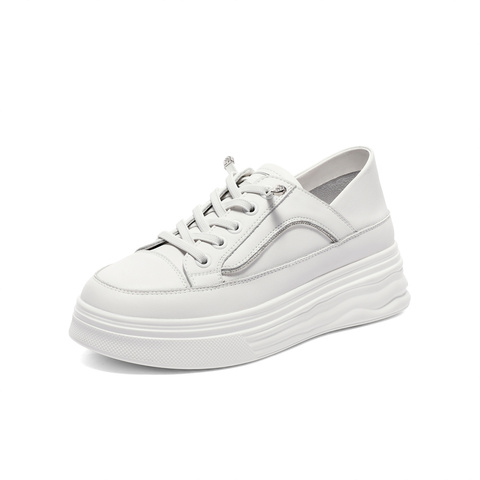 森达小白鞋女春商场同款鞋女士简约厚底SQH01CM3