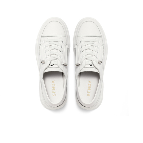 森达小白鞋女春商场同款鞋女士简约厚底SQH01CM3