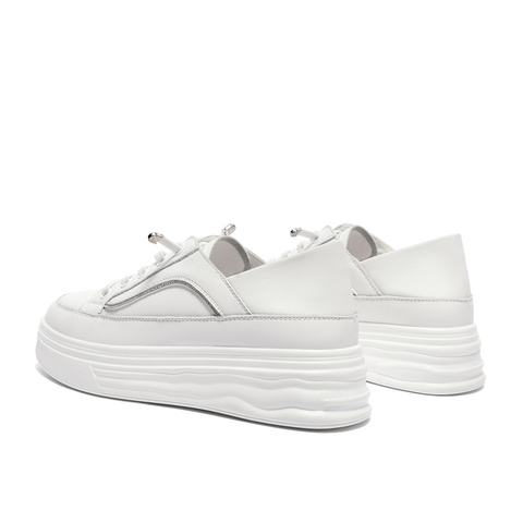 森达小白鞋女春商场同款鞋女士简约厚底SQH01CM3